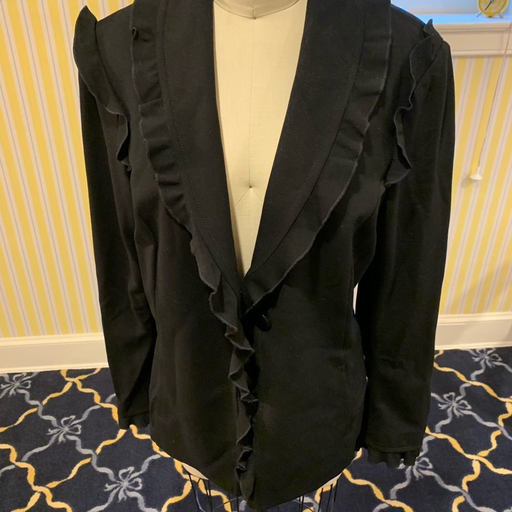 St John Ruffle Blazer Jacket